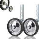 Training Wheels Little World Heavy Duty Rear Bicycle Stabilizers Mounted Kit Compatible for Bikes of 14 16 18 Inch, 1 Pair-Stronger Version