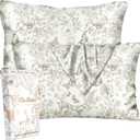 Miss Adola Silk Pillowcase 2 Pack - Pillow Cases 20" x 26" Standard Size Set of 2 for Hair and Skin Smooth Soft Breathable with Hidden Zipper Cute Cooling Pillow Covers for Sleeping, Butterfly