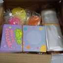 JOYIN 28 Pack Valentines Day Gift Cards with Cute Kawaii Mochi Squishy Toy to Squeeze, Glow in The Dark Stress Relief Fidget Toy for Kids, Classroom Exchange Prizes Valentine Party Favor Toys