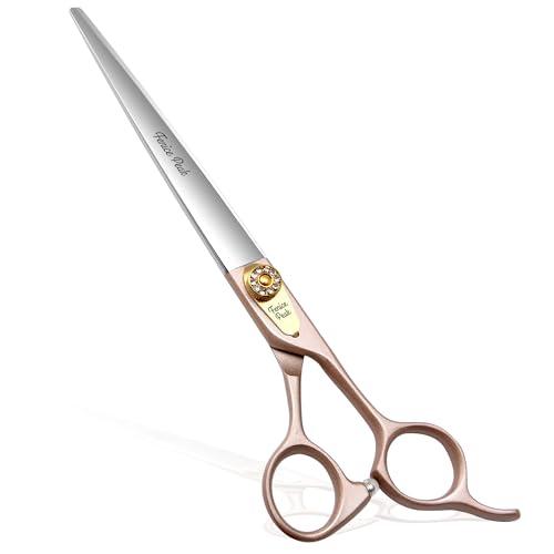 440C Stainless Steel Rose Gold Professional Pet Trimming Scissors Sharp Blades Cutting for Dogs and Cats Shears