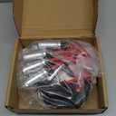 8 Pcs Spark Plug Wires Set & 41-110 Iridium Spark Plugs Compatible with 2000-2013 Chevy Silverado Tahoe Suburban GMC Sierra Yukon Cadillac Escalade 4.8 5.3 6.0 6.2 L, Replace for 41-162 9748HH 9748UU (Standard)