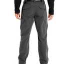 KFUBUO Men's Lightweight Ripstop Tactical Cargo Pants, Water Resistant Hiking Work Pants Relaxed Fit Charcoal (Gray, XXXL)