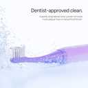 ORDO Lite Sonic Toothbrush, Electric Toothbrushes with 35,000 Pulses Per Min, Dual Modes, Over 5 Weeks Battery, Smart Timer, Waterproof, USB C, Lavender