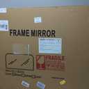 Delma Bathroom Vanity Mirror,30" x 50" Black Metal Framed Wall Mirror for Over Sink, Living Room, Bedroom,Entryway Decor