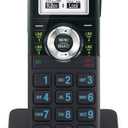 VTech AM18047 Cordless Accessory Handset for AM18447 4-Line Small Business Phone System - DECT 6.0, Full-Duplex Speakerphone, Caller ID, Expandable, Black