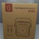 Karaoke Machine with 2 Microphones HWWR 80W Portable Bluetooth Speaker with 6.8" Subwoofers, All in One Karaoke for Adults Kids PA System, Jump Disco Lights Gifts for Home Party Outdoor