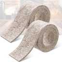 Frienda 2 Pieces Wood Stove Gasket Expanding Catalytic Combustors Gasket Compatible with Dutchwest Stove 6" Combustor, Replaces Castings Part with 16 Pcs Masking Tape, 36" Long x 2" Wide x 0.15" Thick