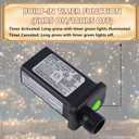 Home Lighting 66ft Christmas Decorative Mini Lights, 200 LED Green Wire Fairy Starry String Lights Plug in, 8 Lighting Modes, for Indoor Outdoor Xmas Tree Wedding Party Decoration (Warm White)