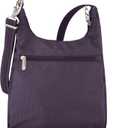 Travelon Anti-Theft Classic Essential Messenger Bag, Purple