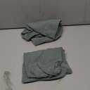 SUBRTEX Stretch Couch Arm Covers Set of 2, Checkered Sofa Arm Slipcovers, Anti-Slip Armrest Covers for Recliner and Armchairs, Pet Proof, High Stretchy, Hook & Loop Tape, Olive Green