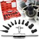 12 PCS Bearing Puller Kit,Slide Hammer Puller Puller Set with Expandable Collets,Insert Blind Bearing Puller 8-32mm Wheel Bearing Removal Tool with Gloves and Box