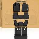 OEDRO Floor Mats & Trunk Mat with Backrest Mat Fit for Honda Pilot 2026 2025-2023,Custom Fit TPE All Weather Floor Liners, Back Seat Protector Accessories