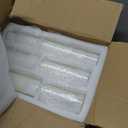 Homjoy 24 PCS White Pillar Candles with Glass Candle Holders Clear Hurricane Candle Holders Glass Cylinder Vases for Centerpieces Wedding Party, Event, Home Office (12 Candles+12 Candle Hoders)