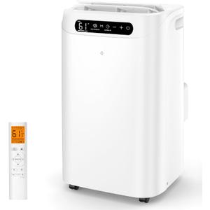 Portable Air Conditioners 14000Btu with Remote Control, 3-in-1 Free Stand Smart Cooling Portable AC Unit with Dehumidifier, Fan, Cools Room up to 700 sq.ft, Auto Swing,24H Timer, Windows Kit
