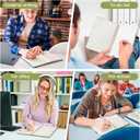 Harphia College Ruled Hardcover Notebook for Work and Study. Lined Spiral Journal, 152 Pages, 100gsm Paper, Journals for Writing - A5(6"x8") (Green)