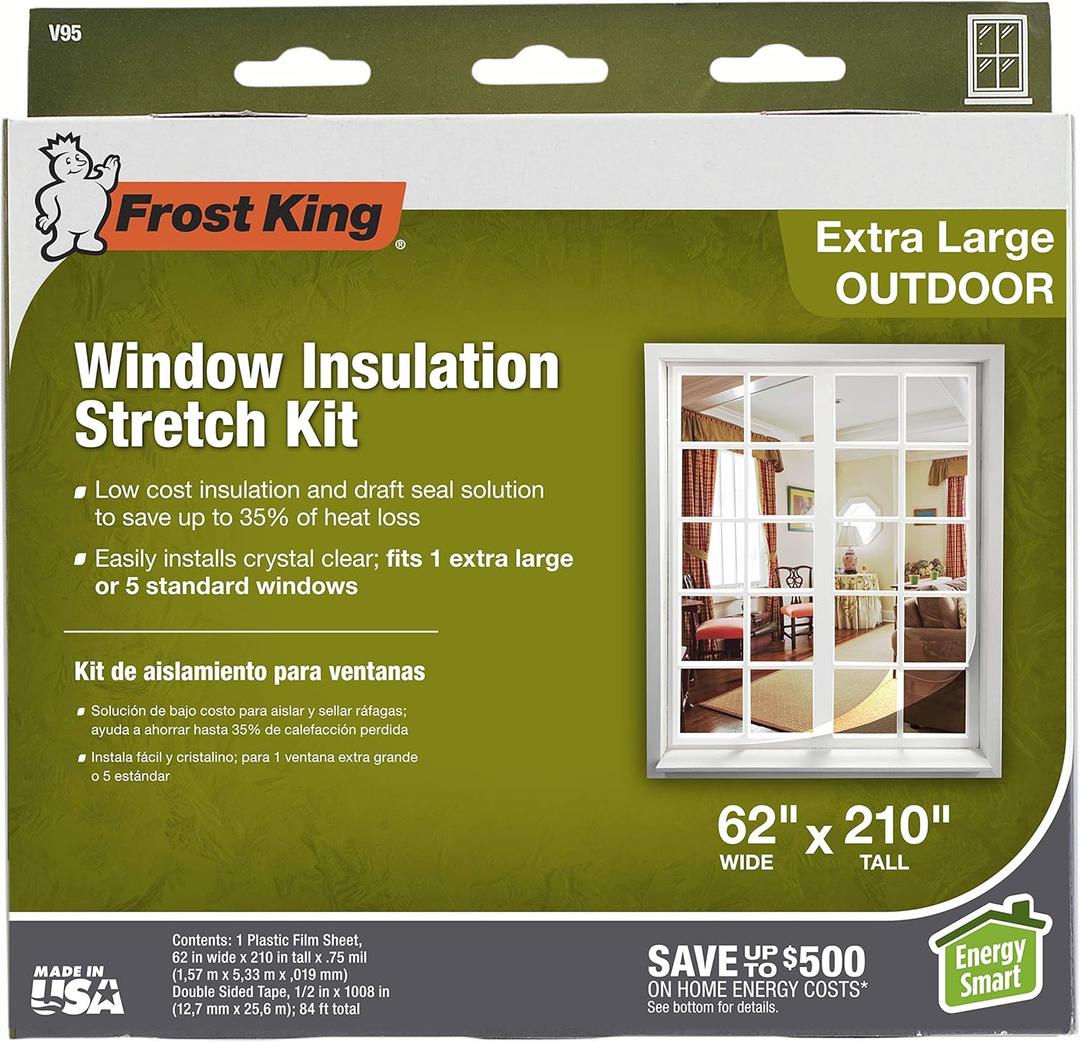 Frost King V95H, 62-Inch by 210-Inch, Clear