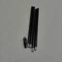 M10 Threaded Extension Rod with Sloped Ceiling Adapter Kits for Pendant Light, Island Lighting, Black