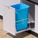 Pull Out Trash Can Cabinet with Soft-Close Slides Space Saving, Heavy Duty, Garbage Can Not Included, Under Sink Bin Kit for Home Kitchen, Requires Min Cabinets 12" W X 18" D, Size: Single