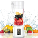 B Well Portable Rechargeable Personal Blender, White, Touch Control, USB Charging 13 Oz