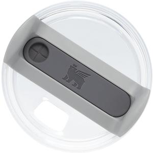 Stanley Quencher Tumbler Lid | Twist on Flowstate 3-Position Lid Replacement for Tumbler with Handle | Accessory fits Stainless Steel Drinking Cup | BPA-Free | Clear (Black)