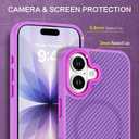 BENTOBEN Carbon Fiber for iPhone 17 Case 2025 [Compatible with MagSafe] Magnetic Phone Case iPhone 17 6.3" Slim Thin Smooth TPU Bumper with Drop Protection Anti-Yellow Women Men Cases Cover, New Pink