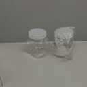 Umigy Plastic Candy Jar with Lid for Candy Buffet with Mini Acrylic Plastic Kitchen Scoop 42 oz Clear Candy Container Cookie Jar for Kitchen Counter Decorative(2 Sets)