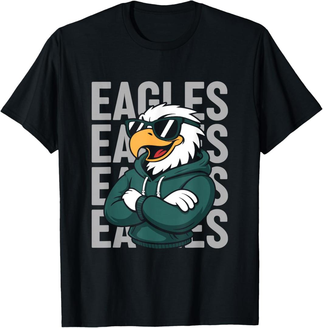 Vintage Eagle Gift for Men Women Boys Girls Kids T-Shirt, Size 3XL