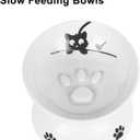 Vencer Cat/Small Dogs Slow Feeding Bowls, Raised Cat/Dog Food Bowl/Water Bowl,Elevated Cat Dog Dish,Pet Bowls for Cats or Small Dogs,VCB-004