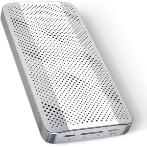 Bluetooth Speaker, 0.65" Ultra Thin Portable Magnetic Speakers, Loud&Clear Sound, IP67 Waterproof Dustproof, Bluetooth 5.1, TWS Pairing, EQ Mode, Sleek Small Wireless Speaker for Home, Outdoor