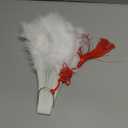 Happy Feather Handheld Marabou Feather Fan, 1920s Vintage Style Flapper Hand Fan for Costume Party and Dancing-WHITE