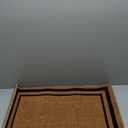 Kempf Black Border Coco Coir Doormat, 18" x 30", Non-Slip Backing, Heavy Duty Natural Fiber Front Door Welcome Entrance Mat, Low Clearance, Outdoor Indoor