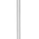 HWH Pendant Light Kitchen Island, Bell-Shaped Fluted Clear Glass Pendant Light, Pendant Lighting Height Adjustable for Dining Room, Brushed Nickel, 5HZG106MIL-L BN