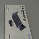 Foldable Keyboard and Mouse, Samsers Folding Bluetooth Keyboard Combo, 2.4G + BT5.0 x 2, Full-Size Portable Travel Keyboard & Rechargeable Wireless Mouse for Windows Android iOS Mac OS, Starlight