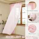 Pinch Pleated Sheer Curtains 96 Inch Length 2 Panels Set, Semi Voile Sheer Curtains for Bedroom Living Room Pinch Pleated Soft Touch Light Filtering Drapes(Deser flomor, 42 W x 96 L, 2 Panels)