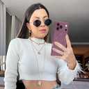 OOK Magnetic Case for iPhone 17 Pro 6.3 Inch [Wireless Charging Compatible] Soft TPU Solid Phone Cover Anti-Scratch Shockproof Protection Slim Case for Women Men - Rose Purple