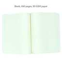 receip Faux Leather Thick Blank Journal Notebook 660 Pages Hardcover Sketchbook 80GSM Paper Sketchbook for Writing Drawing