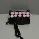 Remington Compact Ceramic Dual Voltage Hot Rollers for Long and Short Hair, Hair Setters, Hair Curlers, 1-1 " Purple/Black, 10 Piece Set