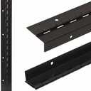 Chaparral Boat Offset Piano Hinge | 16 x 1 7/8 Inch Black 16 Gauge SS