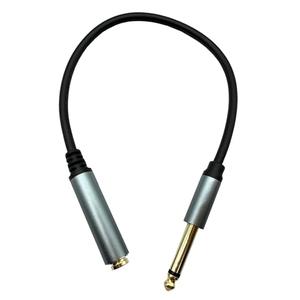 Halokny 6.35mm to 6.35mm Instrument Cable, Golden Plated 1/4 Inch Male to Female TS Mono Audio Jack for Electric Guitar, Bass, Amplifier, Speaker, Mixer 1FT/0.3M (Male to Female TS 1Ft)