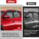 Canvcle Santa Cruz Rain Guards - Window Visors for Hyundai Santa Cruz 2022-2025 2026, Outside-Mount Tape-On Side Window Wind Deflectors for Santa Cruz Accessories, Vent Visors Shades Rainproof 4PCS