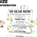 2 x Mom Appreciation Gifts from Son,Thank You Gifts for Moms Mother's Day Birthday Christmas,Unique Mother Gift Ideas,My Dear Mom Thank You Acrylic Puzzle Plaque