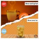 Crazy Cups Mango Twist Herbal Tea Pods, 22 Count | Caffeine Free, Kosher Certified, Fruity Tropical Chamomile Blend with Ginger & Hibiscus, K Cup Compatible, Vegan, Gluten Free Herbal Tea