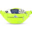 MAXTOP Large Crossbody Fanny Pack with 4-Zipper Pockets,Gifts for Enjoy Sports Festival Workout Traveling Running Casual Hands-Free Wallets Waist Pack Phone Bag Carrying All Phones