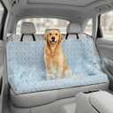 Premium Cooling Dog Car Bed for Dogs, Breathable Back Seat Travel Dog Car Seat, Cool-to-Touch Washable Pet Travel Bed with Supportive Bolster, Size: Large