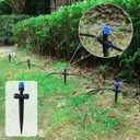 65.6FT Drip Irrigation Kit Quick-Connect Plant Watering System 1/4" Blank Distribution Tubing DIY Automatic Irrigation Equipment Set for Garden Greenhouse Flower Bed Patio Lawn Raised Plants Vegetable