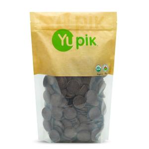 Yupik Organic Cocoa Liquor Wafers, 100% Cocoa, 2.2 lb (35.2 oz), Gluten-Free, GMO-Free, Kosher, Vegan, Dairy-Free, No Sugar Added, Made with Pure Cacao, Melts Smoothly, For Baking, Molding & Coating (EXP 06/30/28)