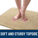 OLANLY Dog Door Mat for Muddy Paws 30x20, Absorbs Moisture and Dirt, Absorbent Non-Slip Washable Doormat, Quick Dry Chenille Mud Mat for Dogs, Entry Indoor Entryway Carpet for Inside Floor, Beige