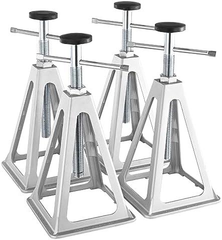 VEVOR RV Stabilizer Jacks, 4 Pack Aluminum RV Leveling Jacks, RV Stack Jacks for RV Travel Trailer Camper, Single Screw Jack Support up to 6000 Lbs, Adjustable from 11 inch to 17 inch