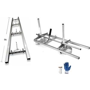 Portable Chainsaw Mill 36 Inches Planking Milling Bar Size 14 Inches to 36 Inches,with 9Ft Rail Mill Guide System