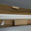 KAMANINA Double Curtain Rods 66 to 120 Inches, Adjustable, Ivory White